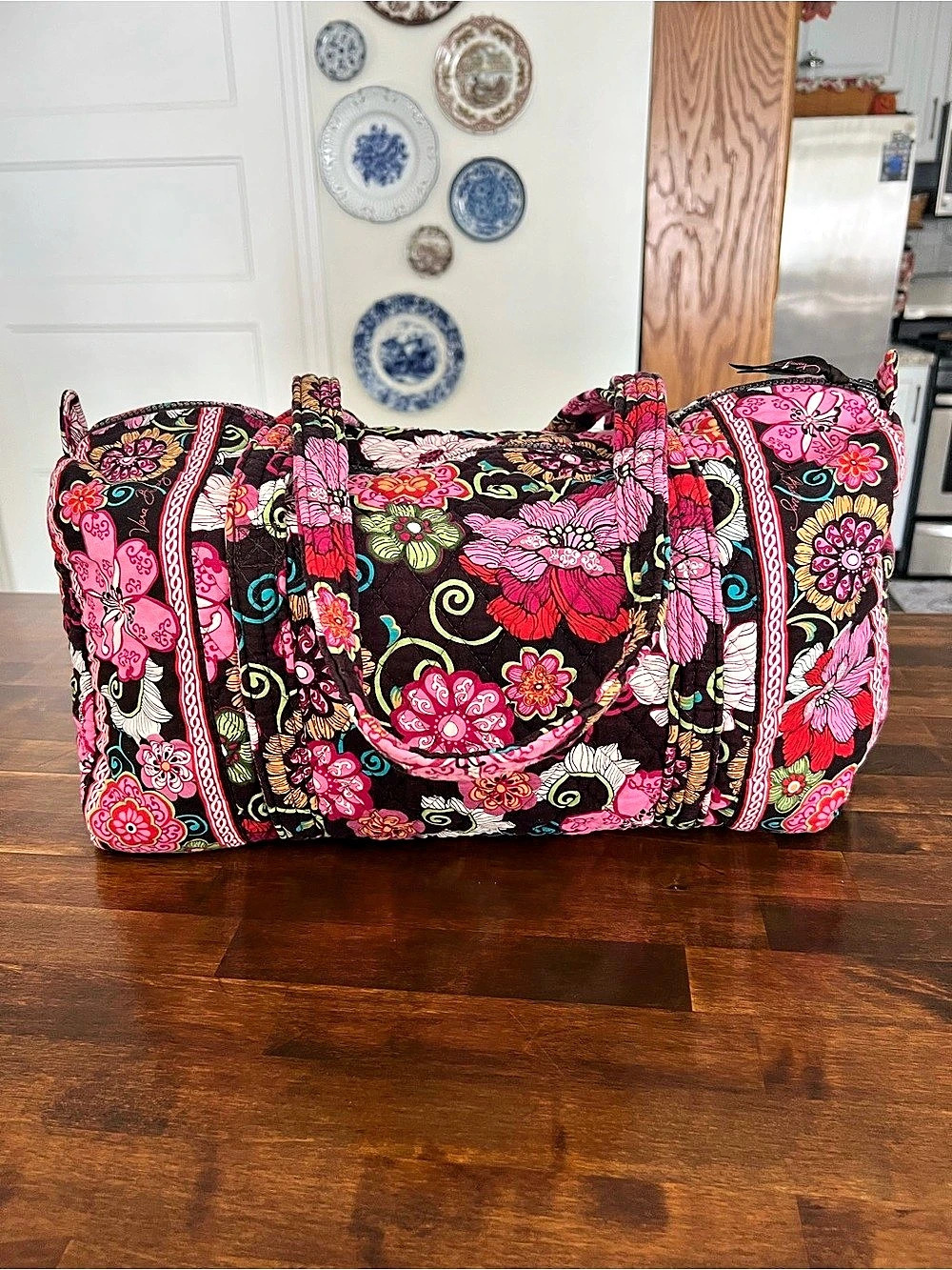 Vera Bradley Mod Floral Pink Small Duffel Bag